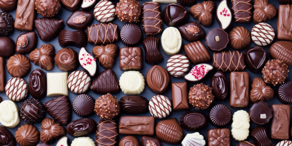 Assortment of fine chocolate