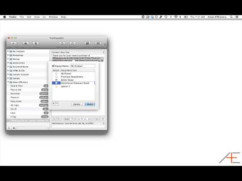 TextExpander Snippets with Popup Options