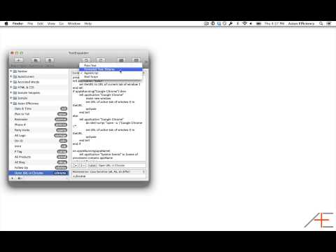 TextExpander Snippets with Applescript