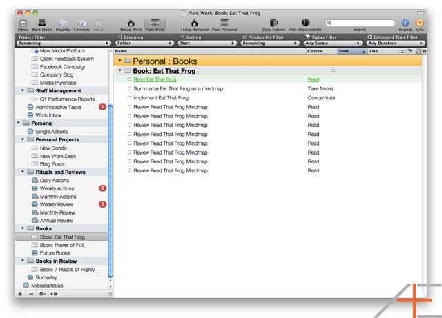 OmniFocus Advanced: Setting Up Books