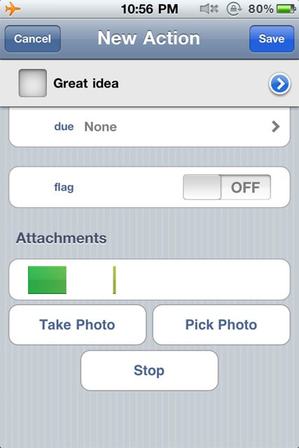 OmniFocus Workflow: Tom Jenkins' iPhone Audio Note Recording