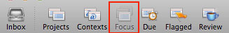 Omnifocus Focus button