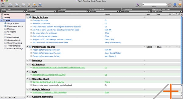 Omnifocus Planning