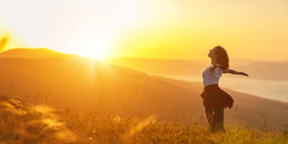 Woman Facing the Sun