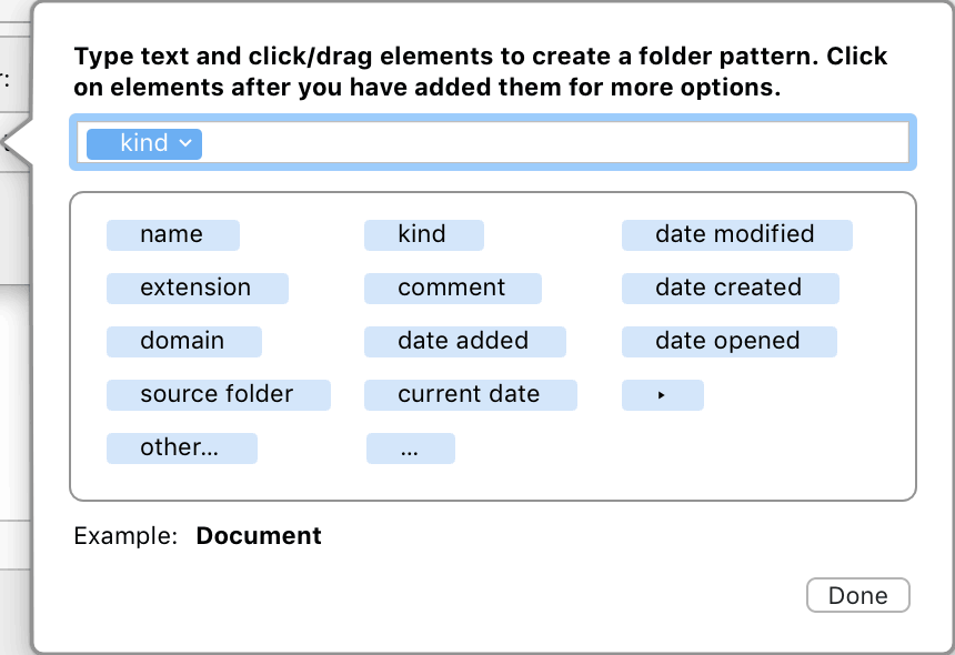 Hazel sort by type