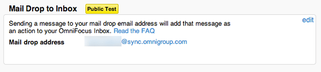 OmniFocus Mail Drop